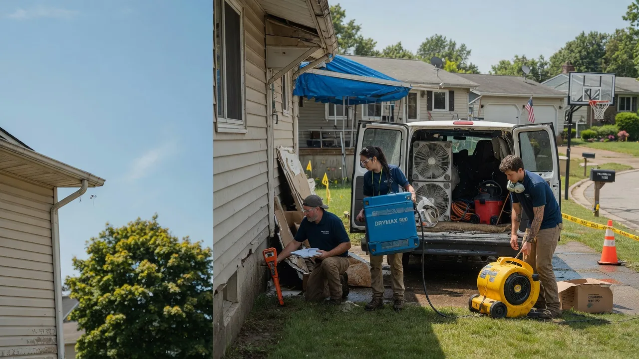 Ceiling Leak Cleanup in Meridale, NY near me